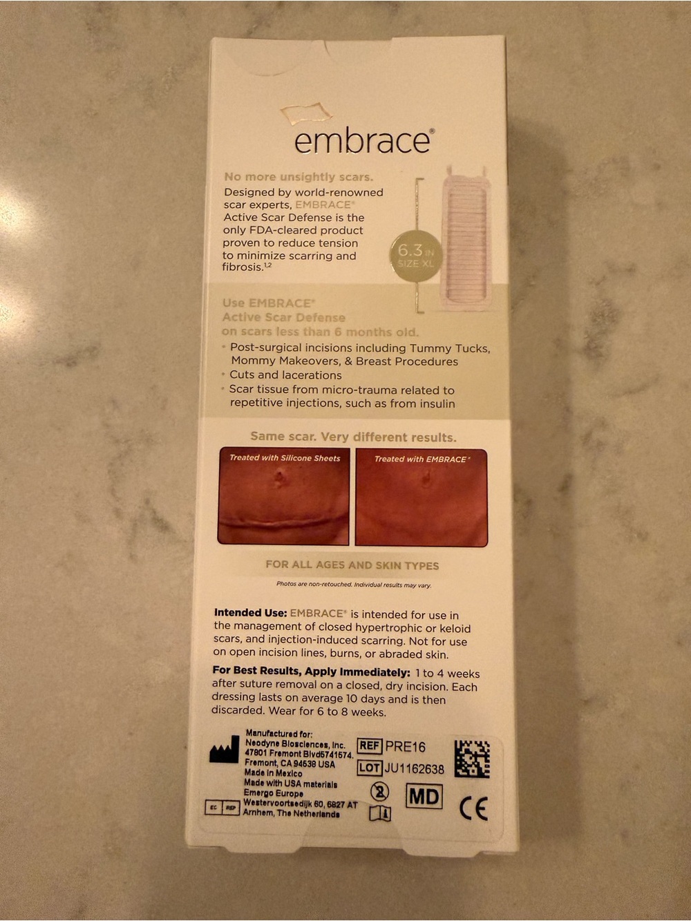 Embrace Active Scar Defense Silicone Therapy - Beige